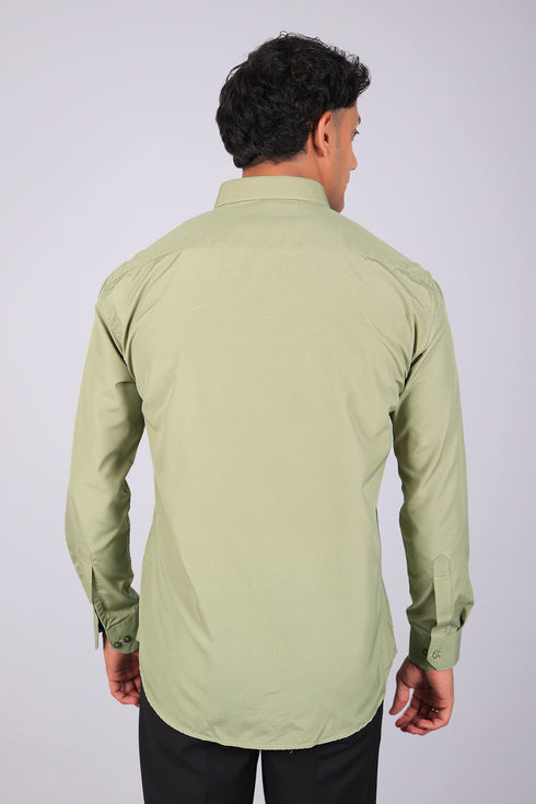 Veshbhoshaa Bluebird Light Green Men'S Office Shirt